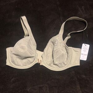 Elegant Lace Underwire Bra in Cream